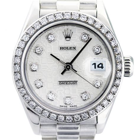 platinum rolex watch women